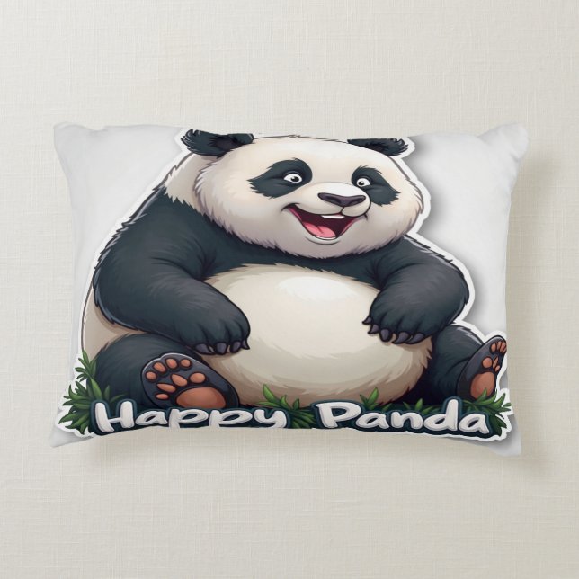 Cojín Decorativo Feliz Panda Pillow (Reverso)