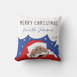 Cojín Decorativo Feliz Papá Noel de ColorDice