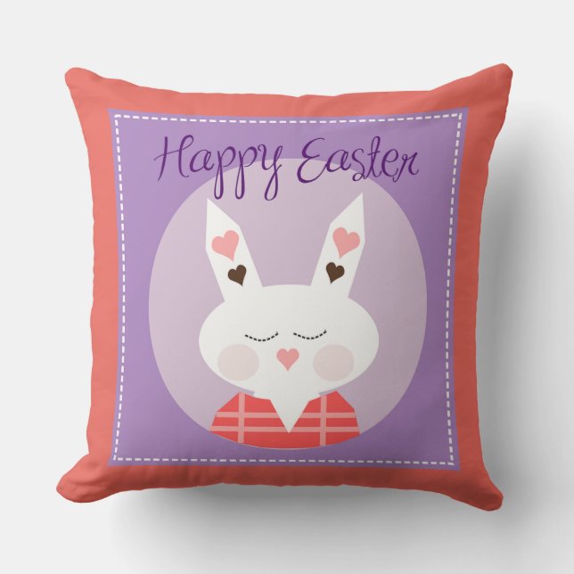 Cojín Decorativo Feliz Pascua (Anverso)