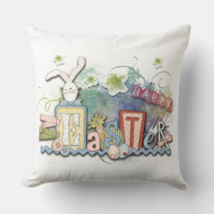 Cojín Decorativo Feliz Pascua
