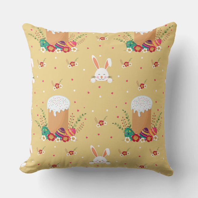 Cojín Decorativo Feliz Pascua  (Anverso)