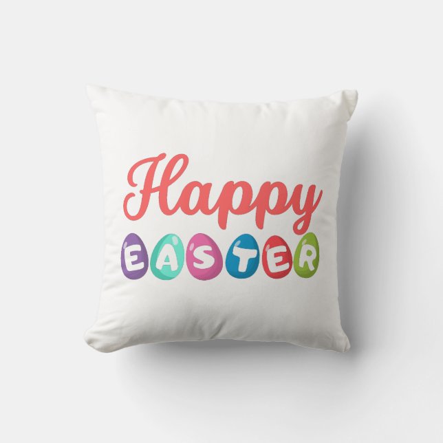 Cojín Decorativo Feliz Pascua (Anverso)