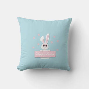 Cojín Decorativo Feliz Pascua Perfecta, Conejo