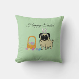 Cojín Decorativo Feliz Pascua, perro
