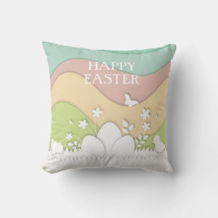 Cojín Decorativo Feliz Pascua, primavera y primavera, fiesta de Pas