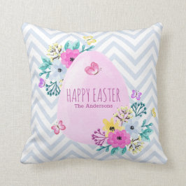 Cojín decorativo feliz personalizado elegante de