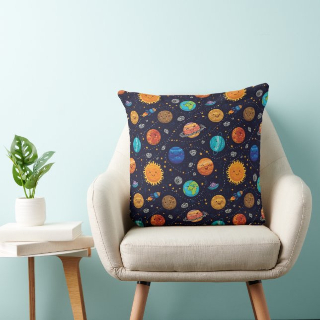 Cojín Decorativo Feliz Pillow de Planetas (Silla)