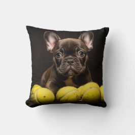 Cojín Decorativo 🐕 Feliz Pinscher Puppy Pillow Tennis