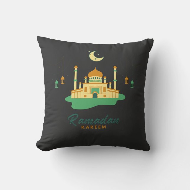 Cojín Decorativo Feliz Ramadán Kareem Y Eid Mubarak 2022 (Anverso)