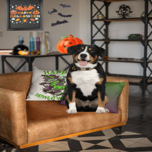 Cojín Decorativo Feliz viaje en patineta entre lobos