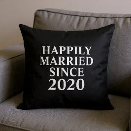 Cojín Decorativo Felizmente Casados Desde Parejas Personalizadas