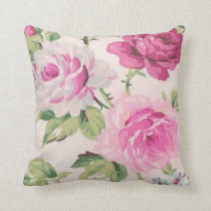 Cojín Decorativo Femenino floral del vintage elegante lamentable de