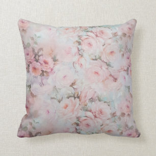 Cojín Decorativo Femenino se ruboriza el país rosado del boho de