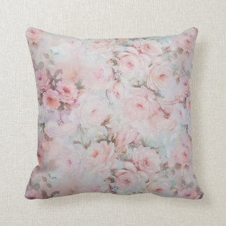 Cojín Decorativo Femenino se ruboriza el país rosado del boho de