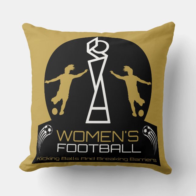 Cojín Decorativo Feminismo Fútbol Deporte (Anverso)