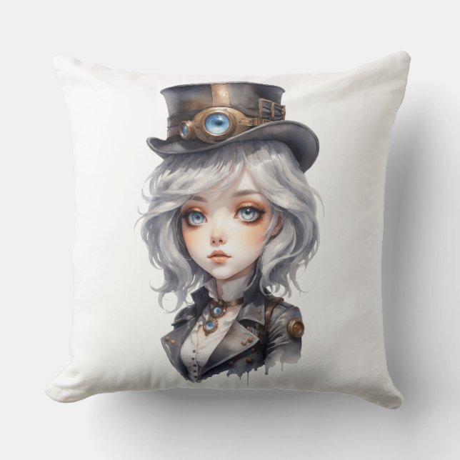 Cojín Decorativo Femme SteamPunk (Anverso)