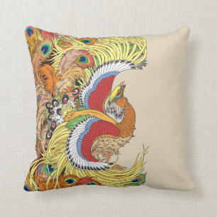 Cojín Decorativo feng huang de Phoenix del chino