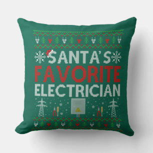 Cojín Decorativo Feo regalo de Navidad para electores a Santa Ama e