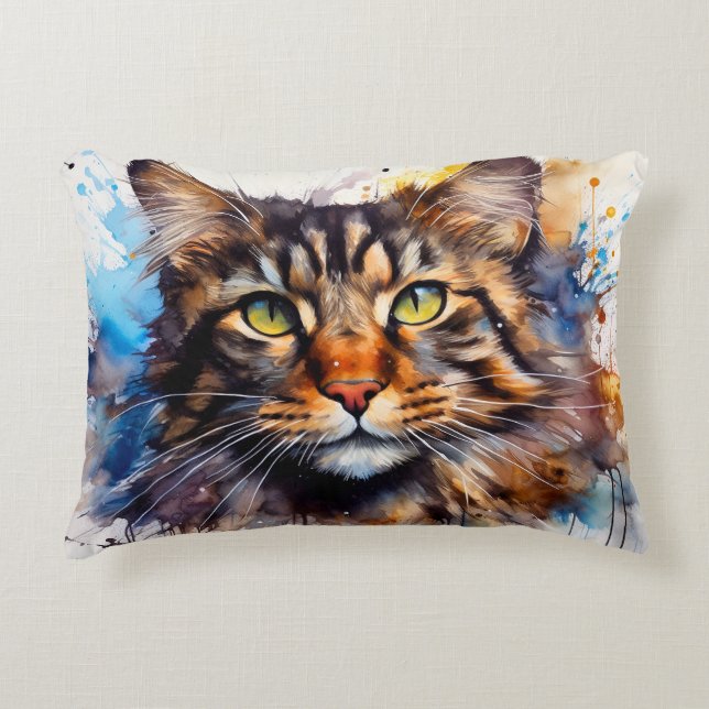 Cojín Decorativo Feral Maine Coon (Anverso)