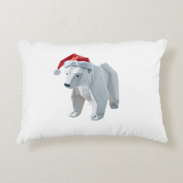Cojín Decorativo Feriado del oso polaco del origami