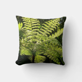 Cojín Decorativo Fern arbolado en la selva tropical