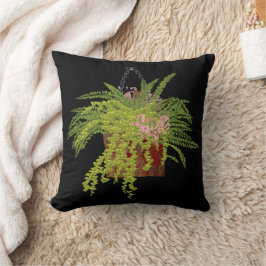 Cojín Decorativo Fern Ivy Hanging Plant Botanical Illustration Art