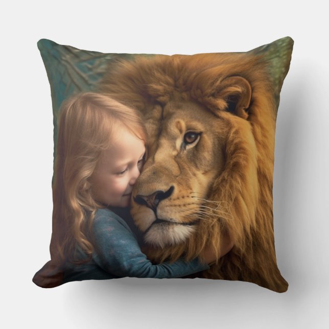 Cojín Decorativo Feroz y amable (Anverso)