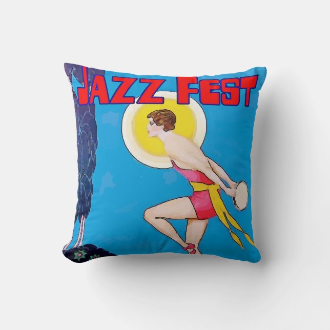 Cojín Decorativo Festival de Jazz (Anverso)