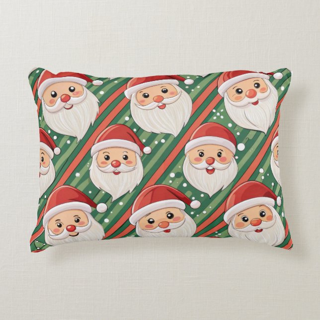 Cojín Decorativo Festive Christmas Lumbar Pillow – Cheerful Holiday (Anverso)