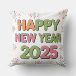 Cojín Decorativo Festive Flair para tu hogar 2025 Nuevo año de almo