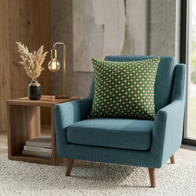 Cojín Decorativo Festive Geometric Abstract Pattern Design (Subido por el creador)