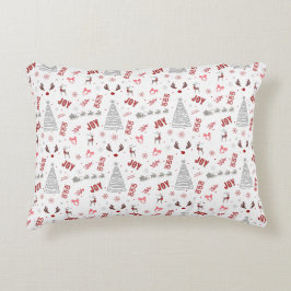 Cojín Decorativo Festive Joy Christmas – Santa, Reindeer & Ho Ho Ho