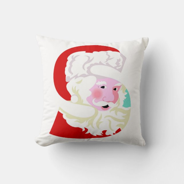Cojín Decorativo Festividad de los Navidades blancos rojos (Anverso)