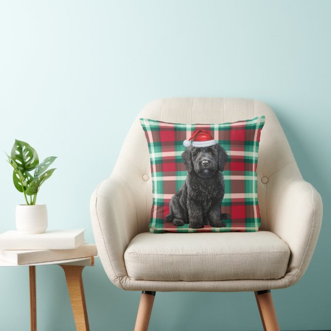 Cojín Decorativo Festividad de los Navidades de Labradoodle (Silla)