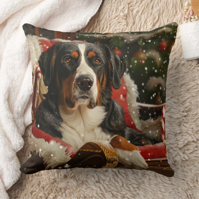 Cojín Decorativo Festividad de los Navidades de Perro de Montaña de (Manta)