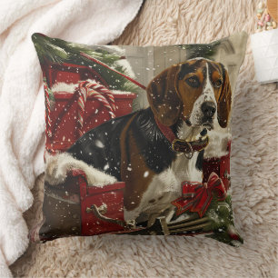 Cojín Decorativo Festividad de los Navidades de perro de Walker Coo