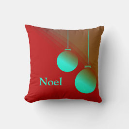 Cojín Decorativo Festividad de los Navidades Neo Mint Noel