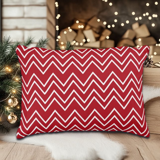 Cojín Decorativo Festividad del invierno rojo blanco (Subido por el creador)