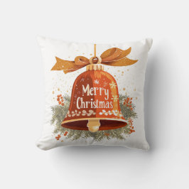Cojín decorativo Festividad Feliz Navidad Bell