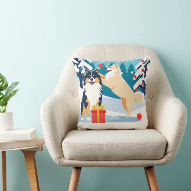 Cojín Decorativo Festividades de FINNISH LAPPHUND 2024 (Subido por el creador)