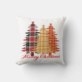 Cojín Decorativo Festividades navideñas en árboles de plástico