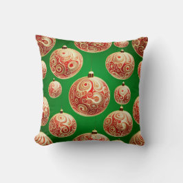 Cojín Decorativo Festividades rojas y verdes