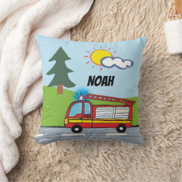 Cojín Decorativo Feuerwehrauto | personalisierbares Kissen 
