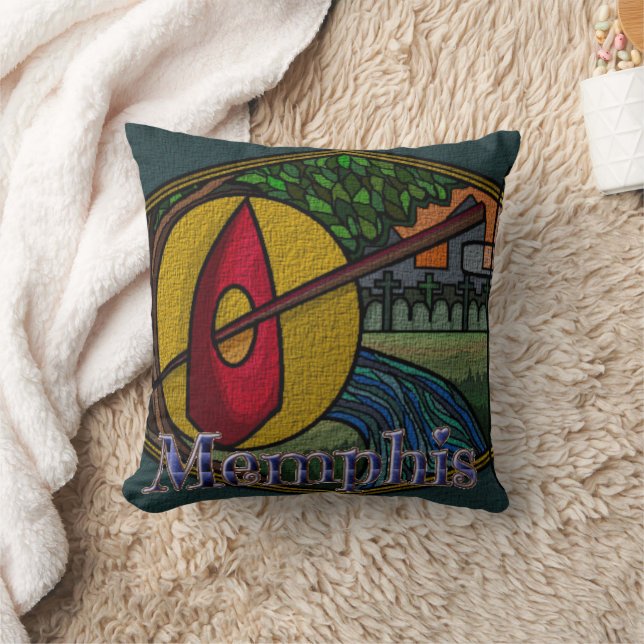 Cojín Decorativo Fiebre Amarilla Memphis- Pillow (Manta)