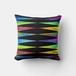 Cojín Decorativo [Fiesta arcoiris] Harlequin Geométrico Negro moder