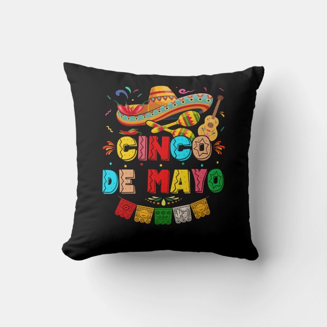 Cojín Decorativo Fiesta Cinco de Mayo (Anverso)