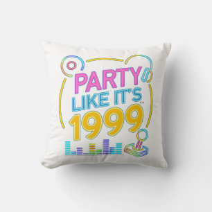 Cojín Decorativo Fiesta Como Si Fuera 1999®™ – Neon Soundtrack