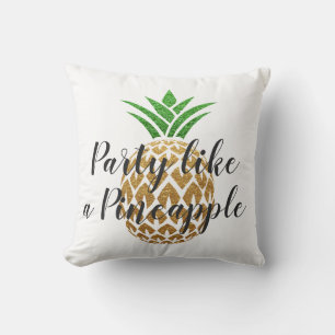 Cojín Decorativo Fiesta como un cumpleaños tropical de la piña