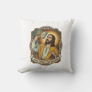 Cojín Decorativo Fiesta de antojos borrachos con bolsa vacía de chi