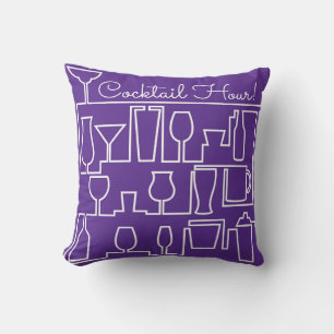 Cojín Decorativo Fiesta de cóctel morado
